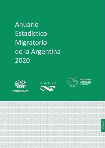 Portada de Anuario Estadístico Migratorio de Argentina 2020