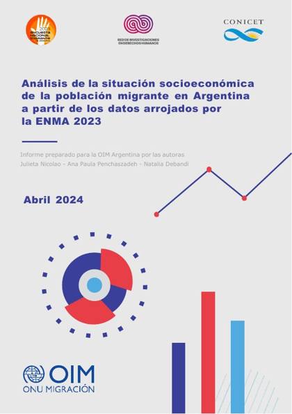 Portada de Situación socioeconómica de la población migrante en Argentina según la ENMA 2023